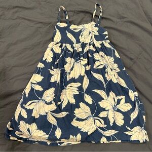 3/15❤️GAP Blue and Cream Floral Kids Dress